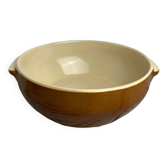 Large glazed ceramic serving dish