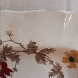 Serving dish, floral decoration, flutes, juice reservoir, English porcelain, Minton