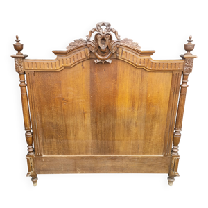 Tete de lit ancienne - chene