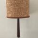 Scandinavian teak and glass lamp from the 60s