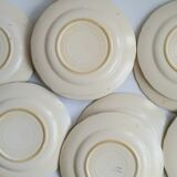 10 plates 1970 Japala Faïence de Pornic