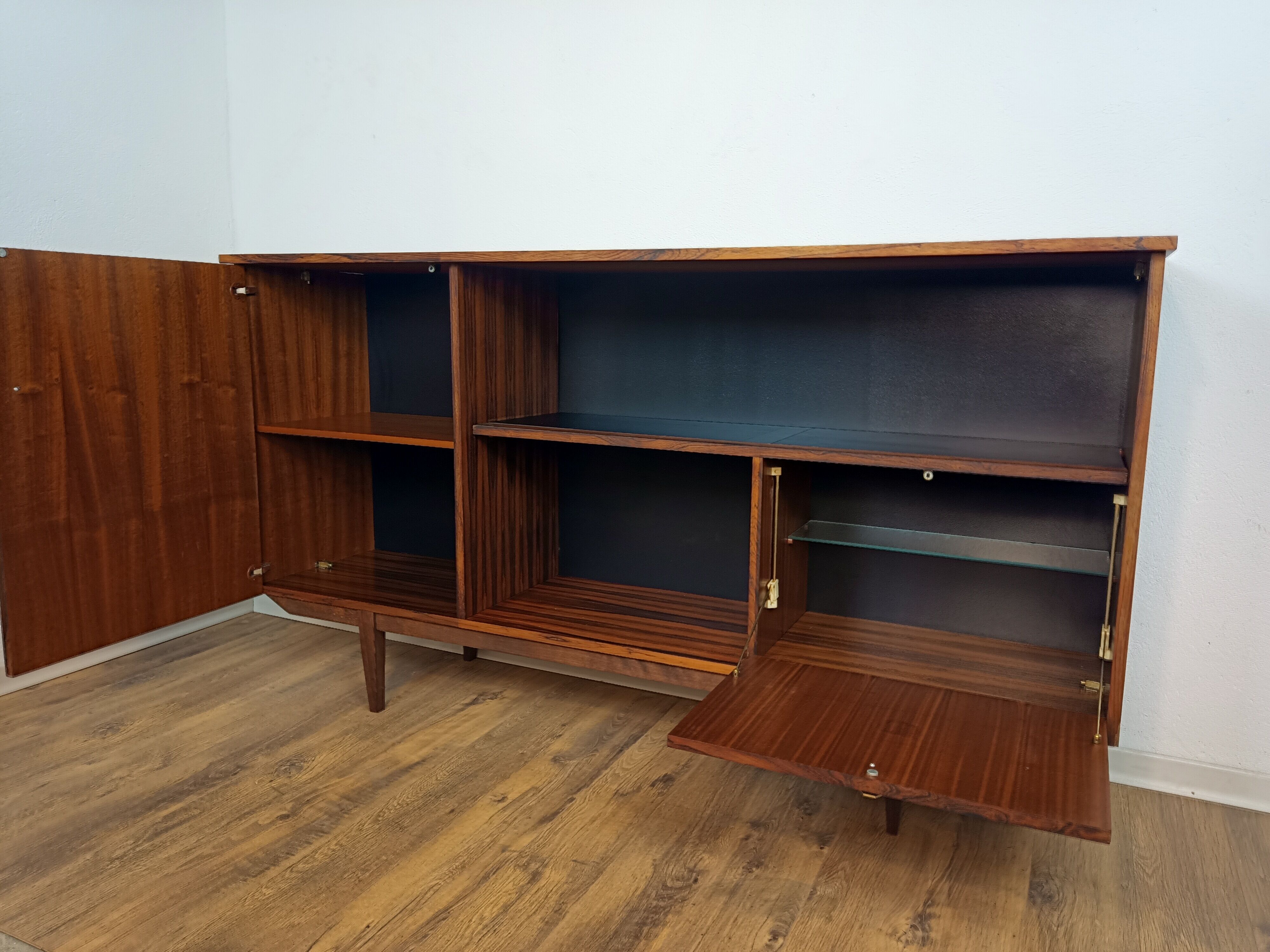 High Scandinavian rosewood sideboard