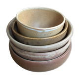 Lot of 5 sandstone bowls