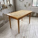 Scandinavian oak and ceramic table