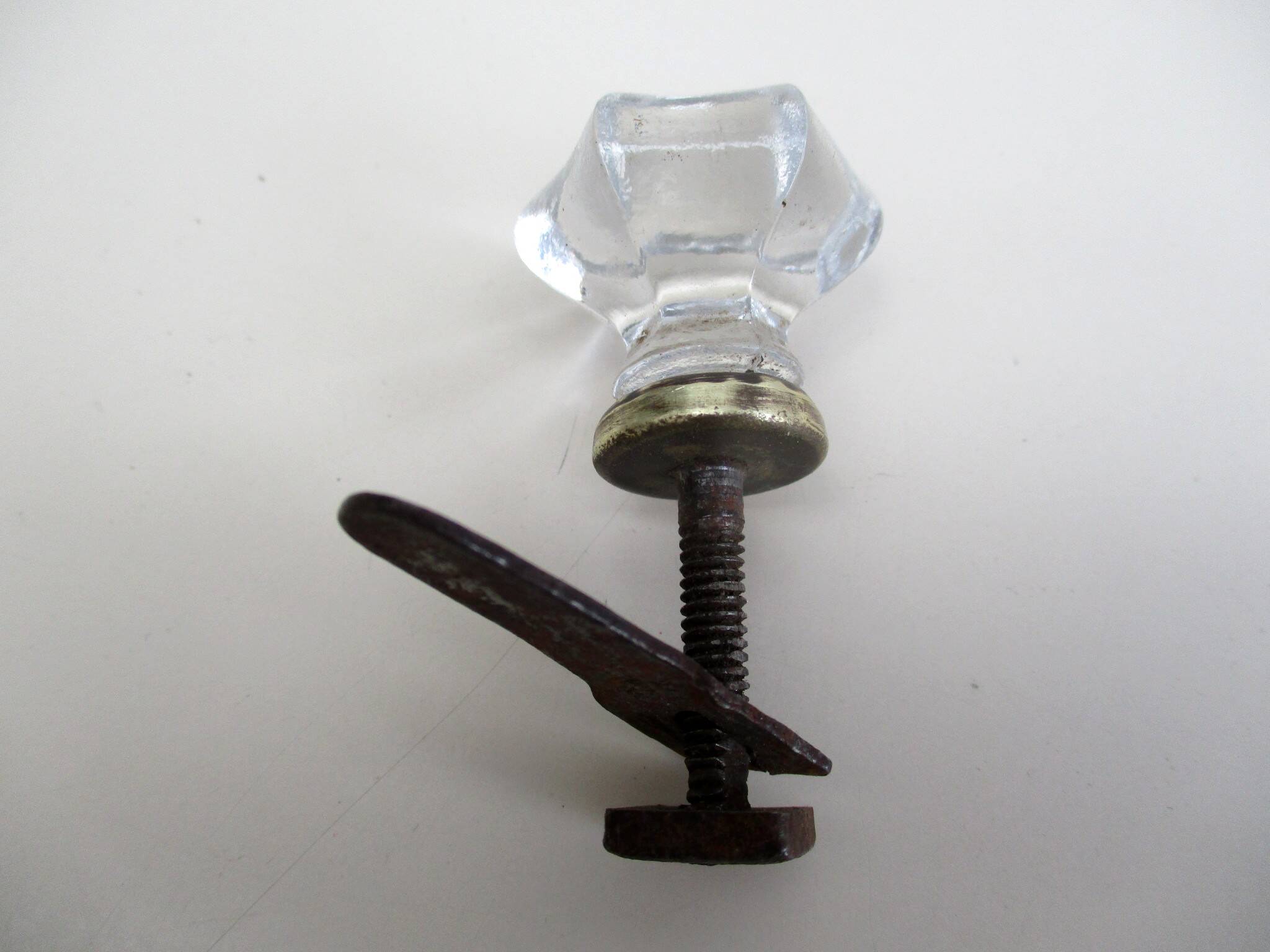 Antique glass knob for furniture - glass or crystal