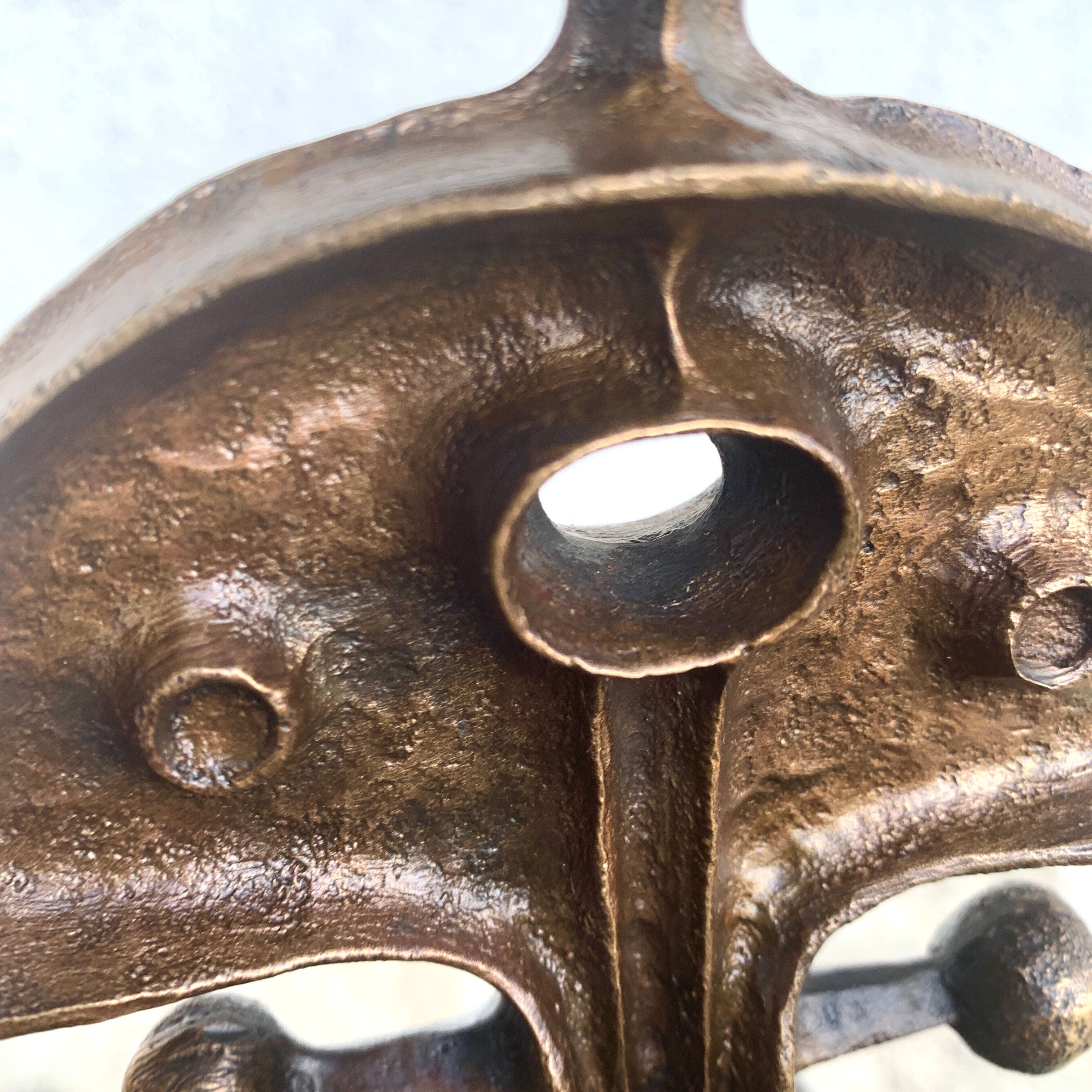 Brutalist Candlestick by Zoltan Pap