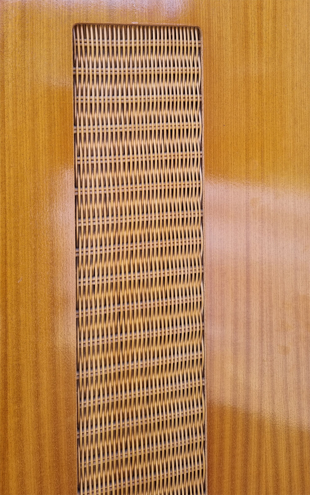 Wardrobe, shelves, rattan, vintage, 60s