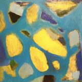 Tableau Abstrait Bleu