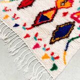 Tapis berbère marocain coloré Azilal 1,18x0,79m
