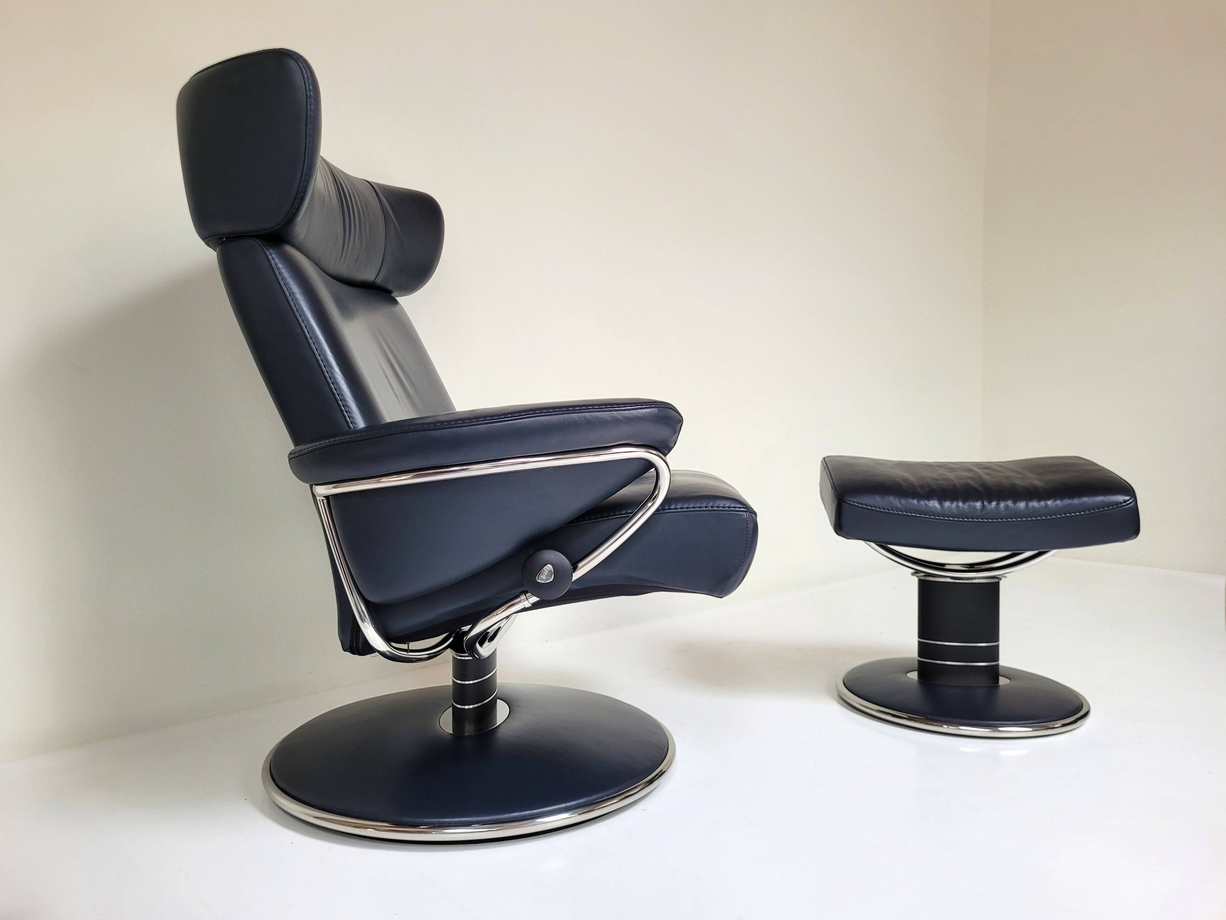 Stressless Jazz relax armchair Large with ottoman