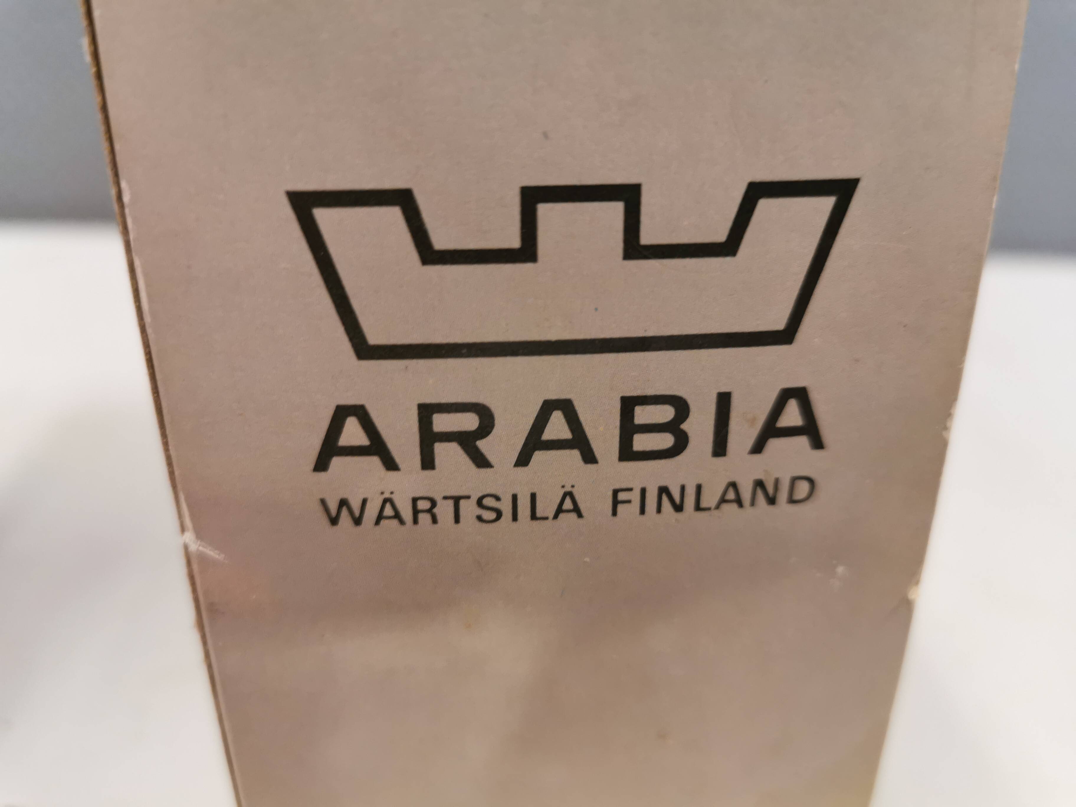 Original Irish coffee glasses from Arabia Finland, estimated 1980s, designed by Heikki Orvola