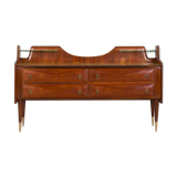 Mid century Italian credenza sideboard in walnut, 1950