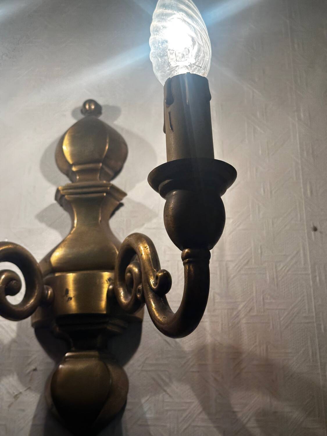 Vintage Brass Wall Sconce