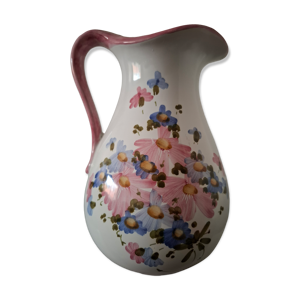Pichet ancien céramique - floral