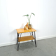 Vintage veneer table with steel legs
