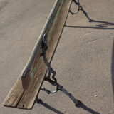 19th century cast iron bench with fake branches