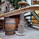 Antique rattan armchair