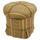 Art Deco Stool Friedrich Otto Schmidt, Pouf, Original Condition, Vienna, 1920s