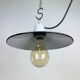 Industrial Red Enamel Pendant Light, 1970s