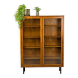 Danish Teak Cabinet with Glass Doors by Carlo Jensen for Hundevad & Co, 1960s