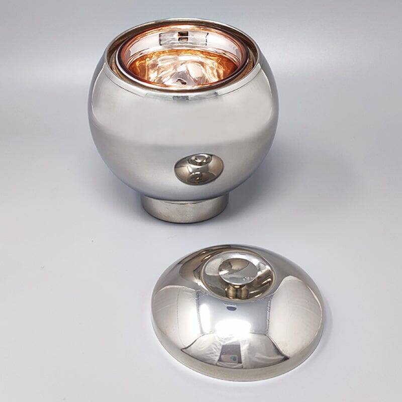 1960s Stunning Ice Bucket by Aldo Tura for Macabo. Made in Italy