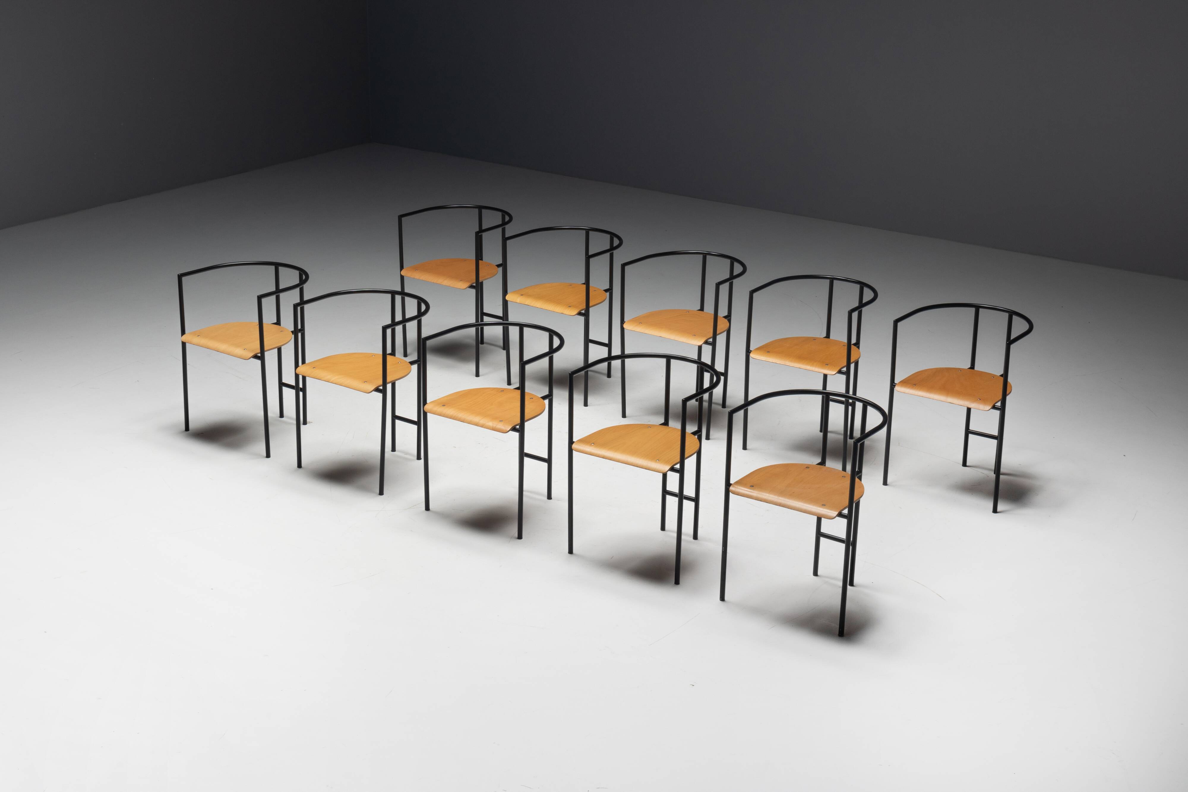 Postmodern "Tokyo" Armchairs by Rodney Kinsman for Bieffeplast, Italy, 1980s