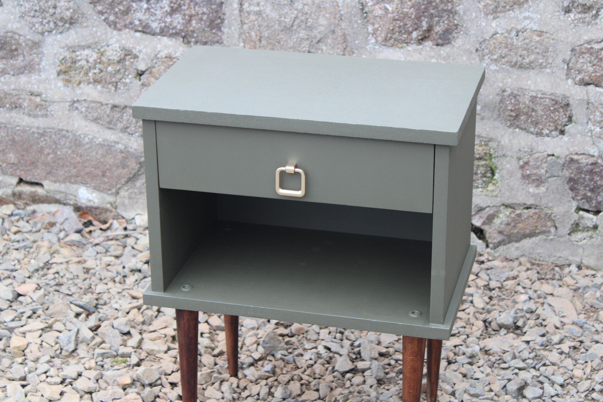 Vintage Scandinavian style bedside table