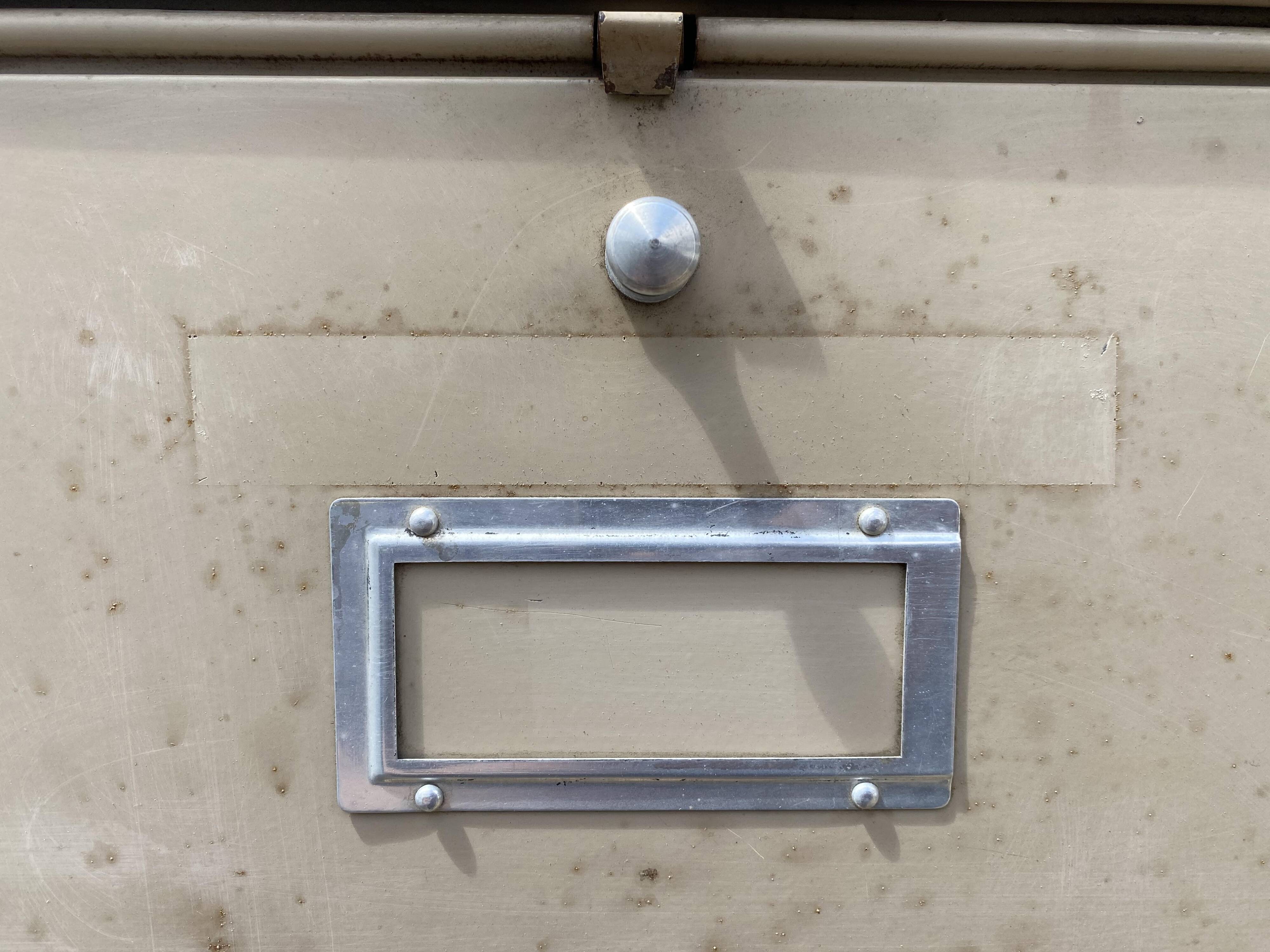 Furniture with 10 industrial metal locker flaps Ronéo 1950