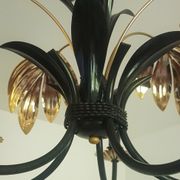 70s metal chandelier