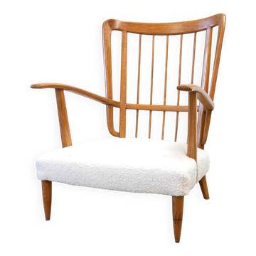 Fauteuil italien des années 1970 inspiré par Paolo Buffa.