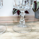 6 glasses of red wine crystal of Arques model Louvre