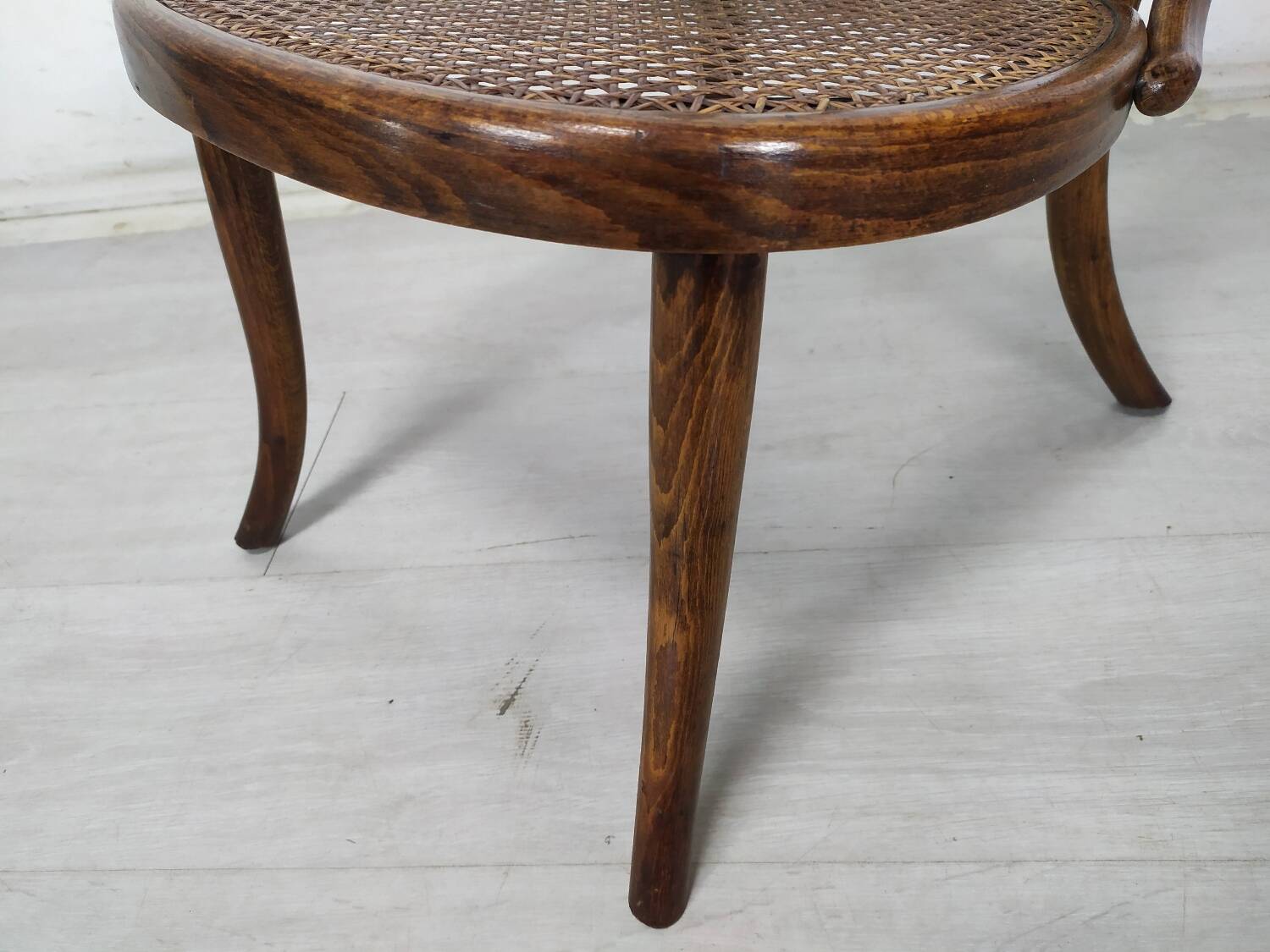 Fishel cane armchair