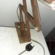 Wall lamp accordion Mazda industrial design 50's