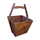 Old wooden rice or tea basket