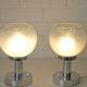 Vintage Pair of Bedside Lamps Mid Century Modern Light Fixture Murano Glass