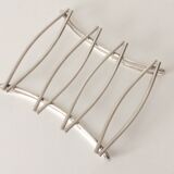 Silver metal modernist table mat