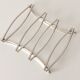 Silver metal modernist table mat