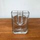 Postmodern glass block vase by Rosenthal, 1980s.