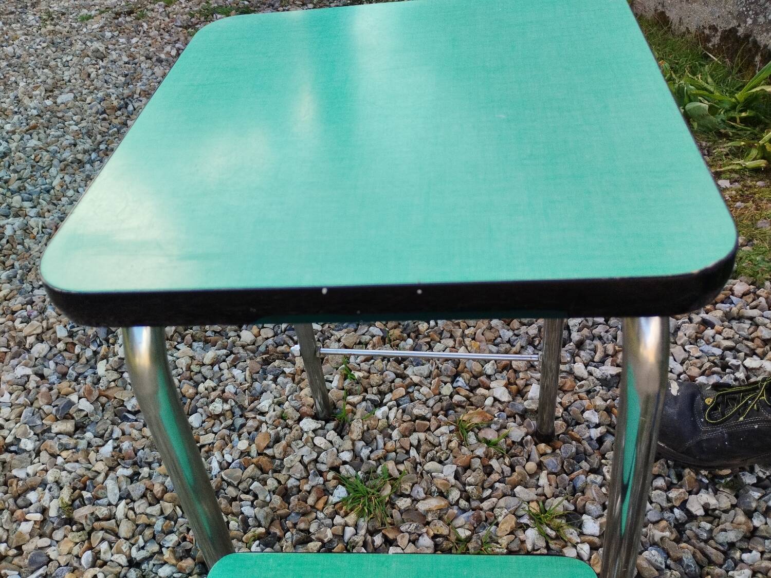 Old formica stool stepladder