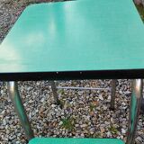 Escabeau tabouret formica ancien