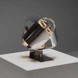 Stainless steel table lamp by Edera Radici for Sagim, Italy 1970