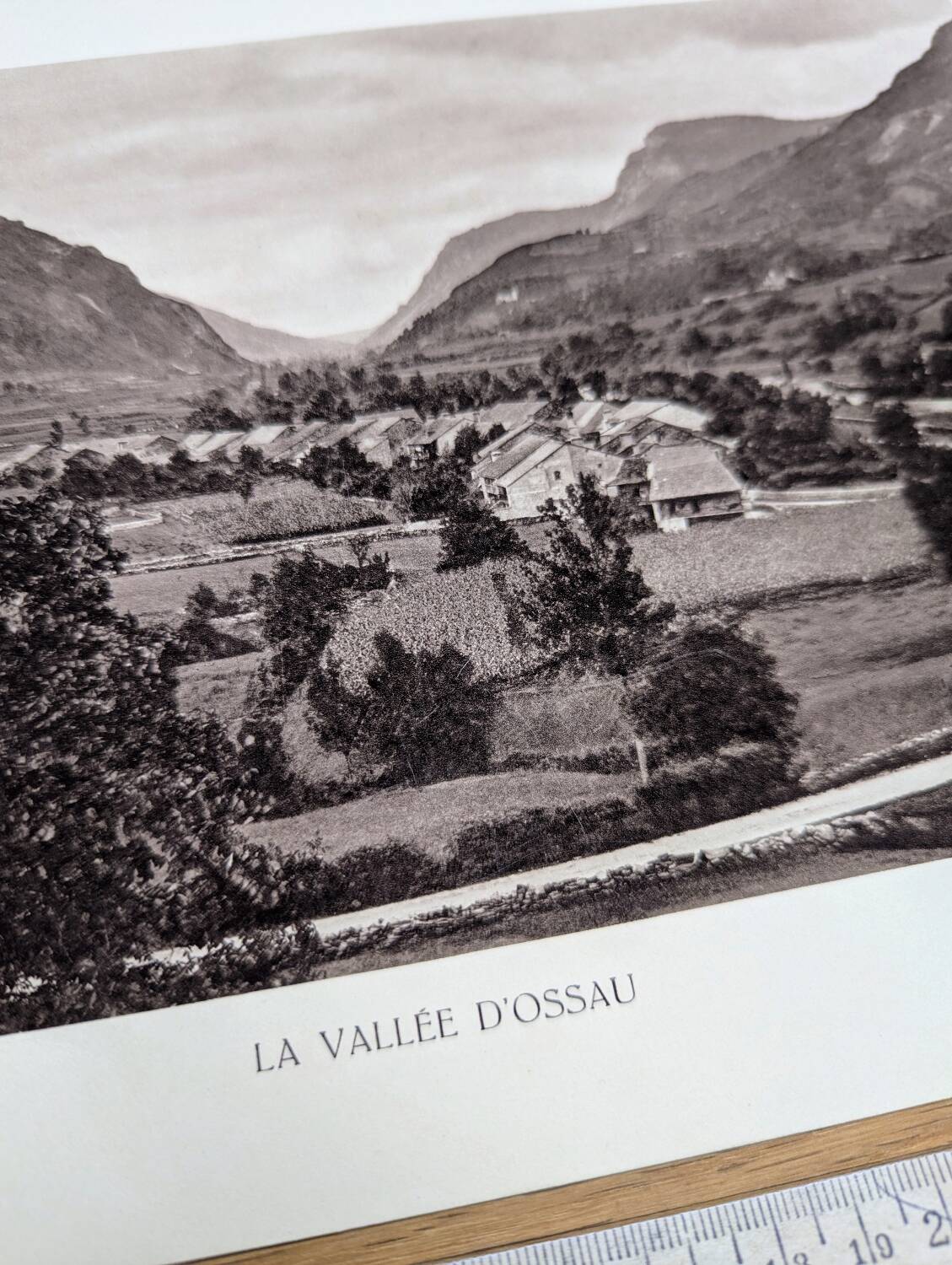 The Ossau Valley, Pyrénées-Atlantiques, photographic plate printed in 1937
