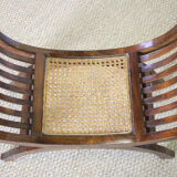 Wooden curule chair and canning