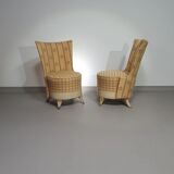 Ensemble de chaises de boudoir françaises