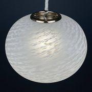 Large swirling Murano glass pendant lamp from Vetri Murano, Italy, 1970s.