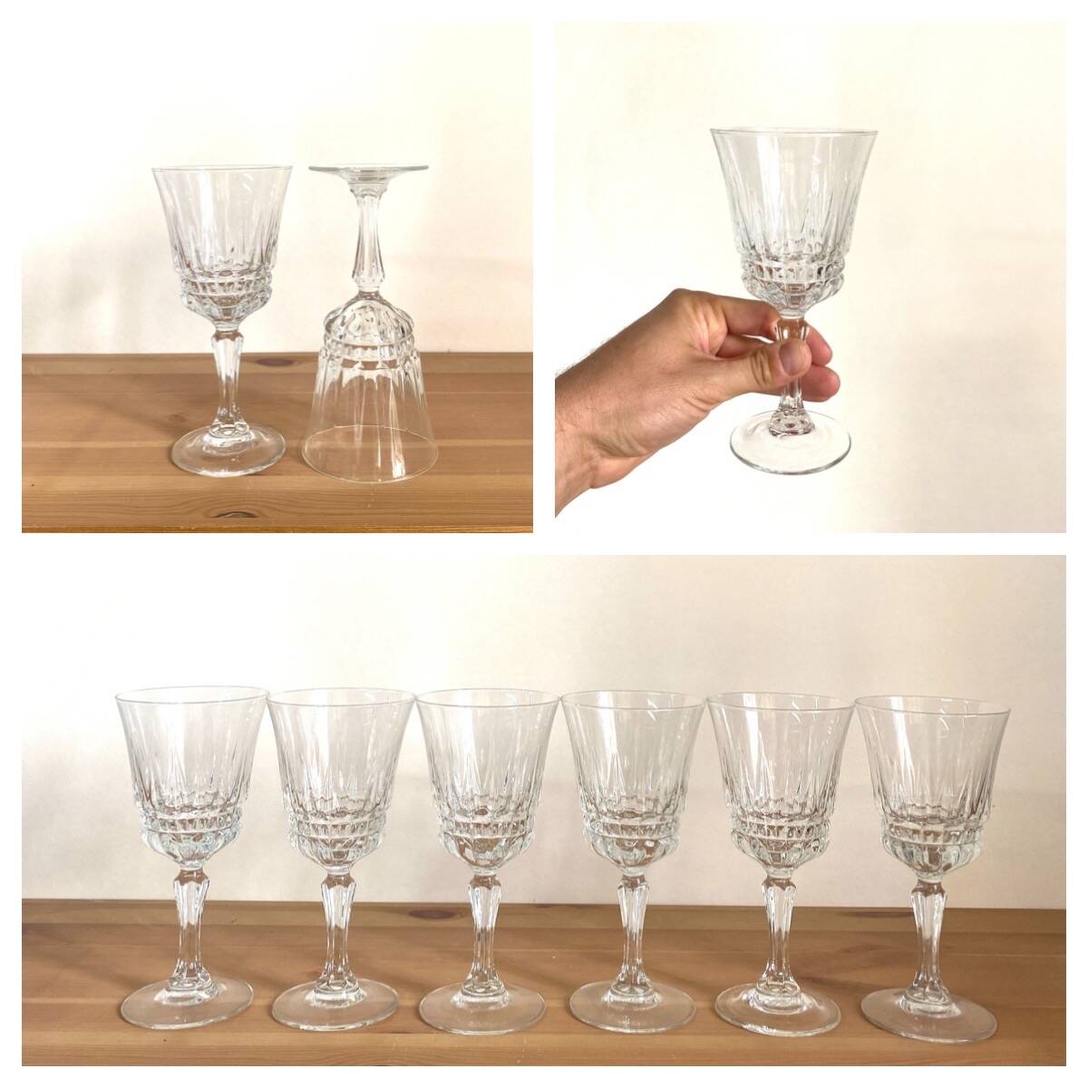 Water glasses - vintage - Luminarc - "Emperor" model - Very good condition