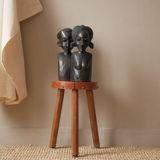 Statuettes vintage en bois sculpté
