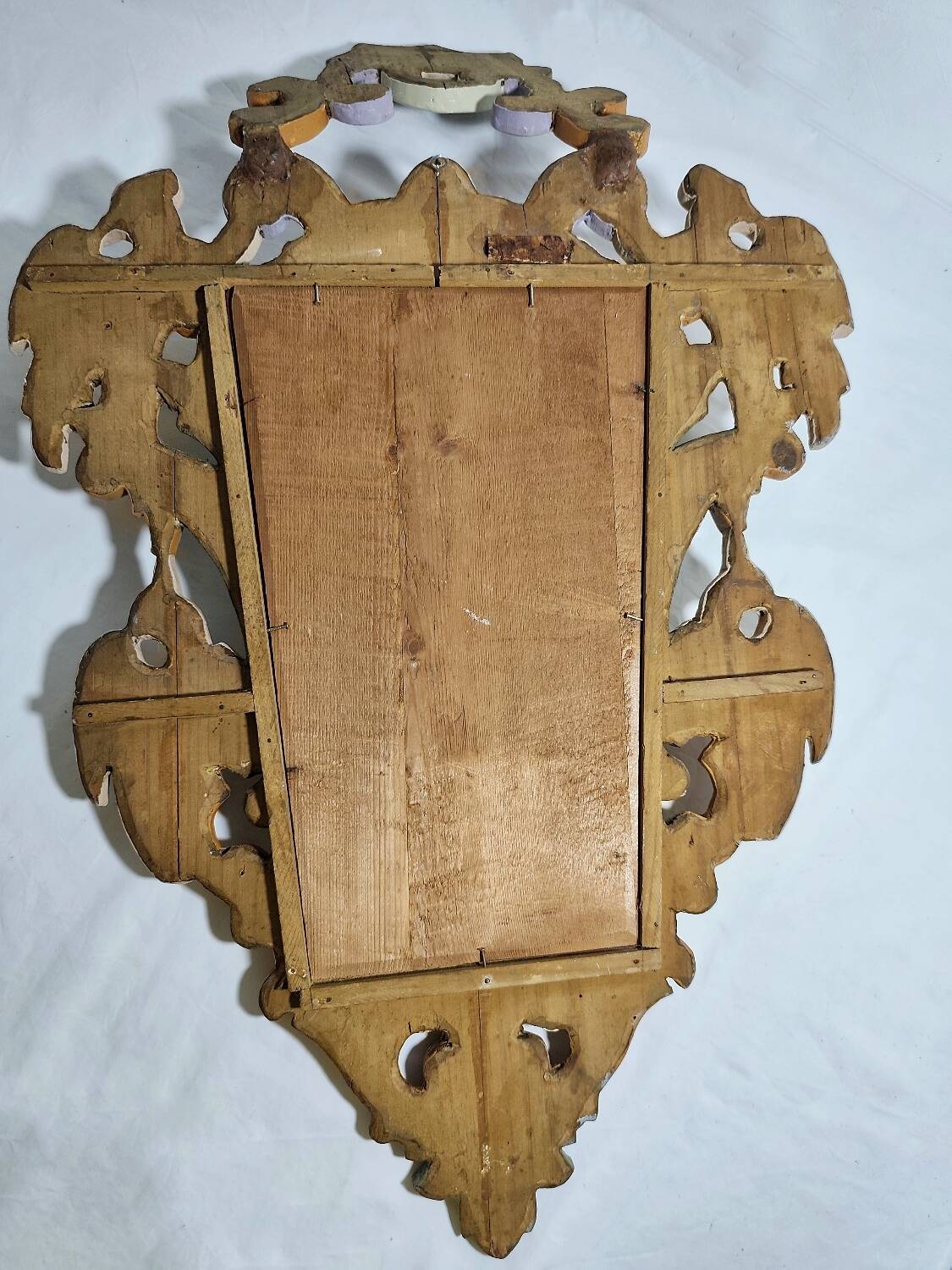 Espejo Barroco de madera. España, 1950s.