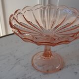 Pink cut in molded and pressed glass 50s