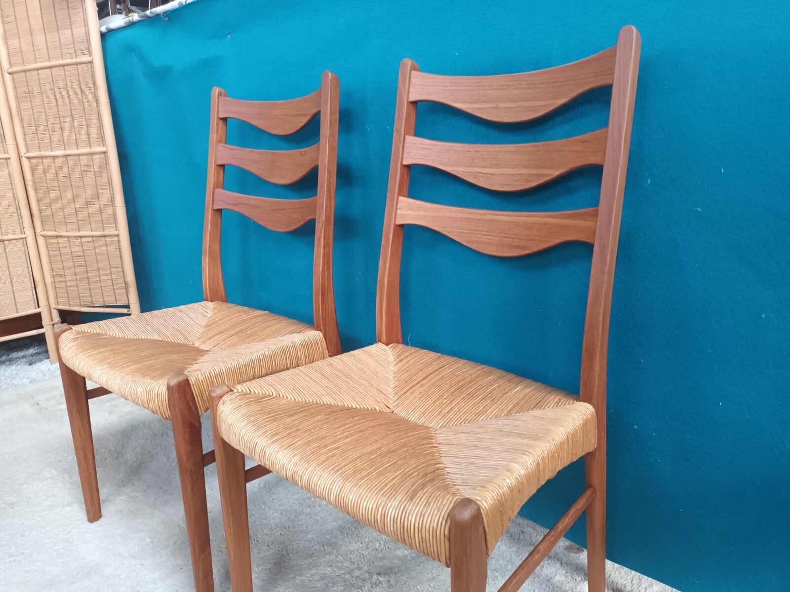 Series of 4 Danish teak chairs Arne Wahl Inversen